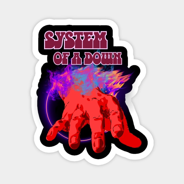 SYSTEM OF A DOWN MERCH VTG Magnet by citrus_sizzle