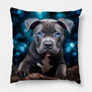 Shimmery Staffy Pillow