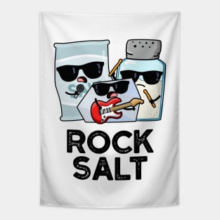 Rock Salt Funny Condiment Music Pun Tapestry