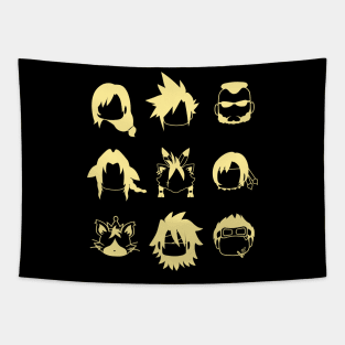 Final Fantasy 7 | Whole party icons Tapestry