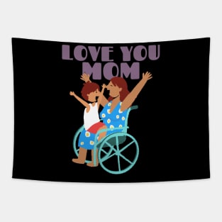 Love you mom | mothers day gift Tapestry