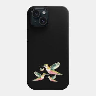 Birds watercolor  mirroring Phone Case