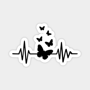 Butterfly hearbeat Magnet