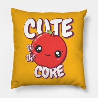 Cute To The Core - Apple Design Pillow