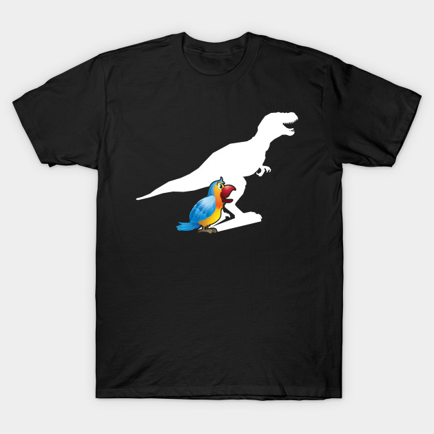 Screaming Parrot Dinosaur Trex Bird Meme Trex Bird T Shirt