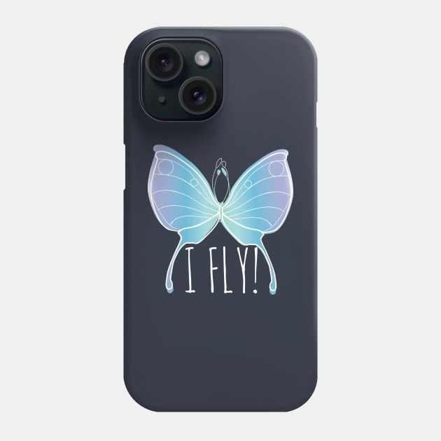 Blue Butterfly Phone Case by emma17