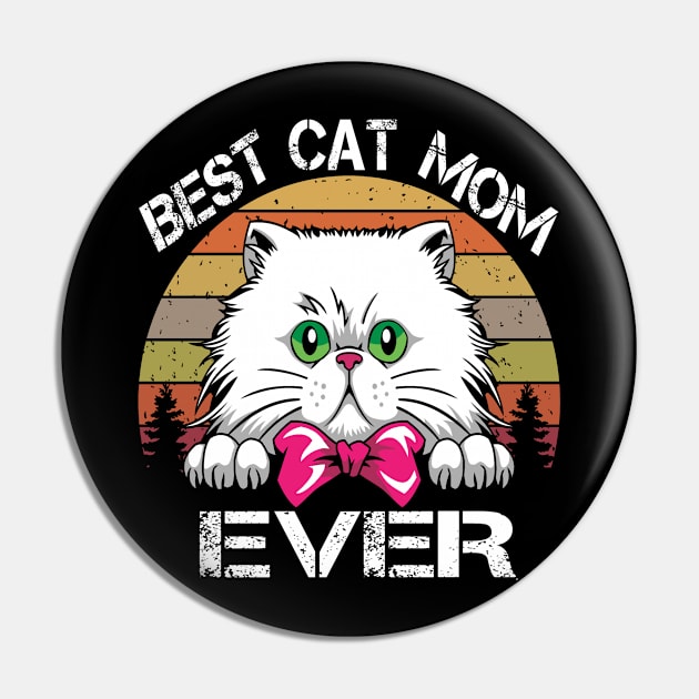 Best Cat Mom Ever Gift For Mothers Day Pin by karascom