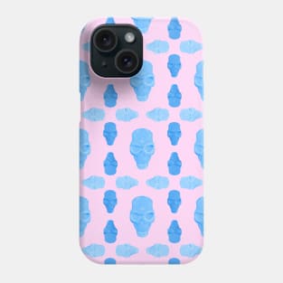 Blue sugar skulls Phone Case