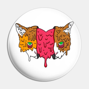 Grime Heart Cat Pin