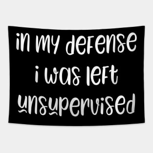 In my defense i was left unsupervised Tapestry