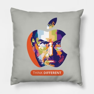 Steve Jobs Apple Artwork Pillow