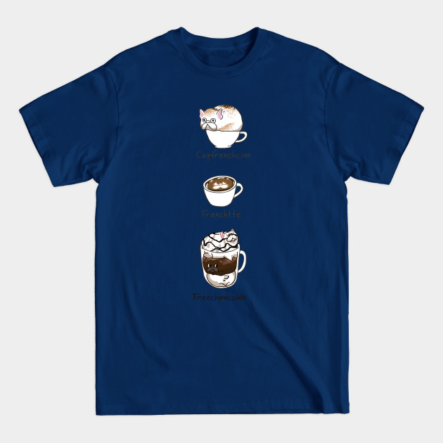 Disover My favorite coffee Frenchie - Frenchie - T-Shirt