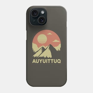 Auyuittuq national park mountains Phone Case