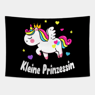 Kleine Prinzessin Einhorn Mädchen Tochter Kinder Tapestry