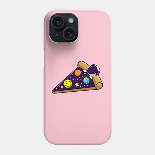 Astronaut And Pizza Phone Case by Wifspin