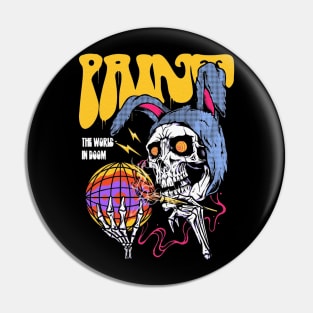 scary bunny Pin