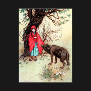 Little Red Riding Hood - Warwick Goble T-Shirt