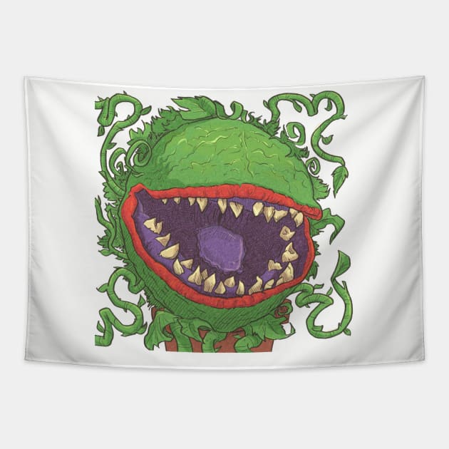 Feed Me, Seymour! - Audrey II Tribute Tee Tapestry by JoshWay