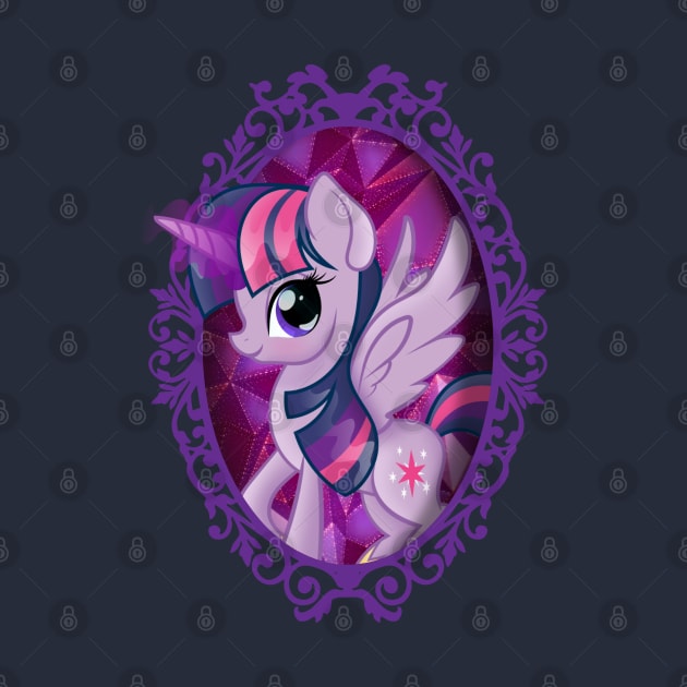 My Little Pony Twilight Sparkle Mirror Frame by SketchedCrow