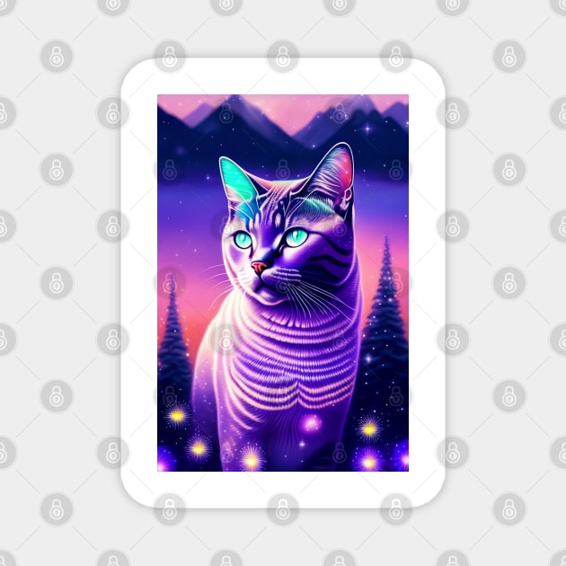 Magical British Shorthair Magnet by Enchanted Reverie