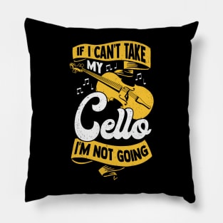 Cello Player Instrument Violoncello Cellist Gift Pillow