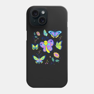 PURPLE BUTTERFLY PATTERNS DUVET COVER PHONE CASES STICKERS AND MORE | KIDS GIRLY DECOR IDEAS Phone Case