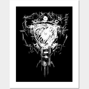 Art Print, Life and Death Grim Reaper Morbid Art Print, Dark Scary Crepy  Artwork