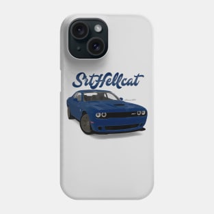 SRT HELLCAT Blue Front Phone Case