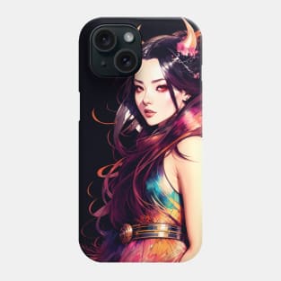 Demon Woman Abstract Colorful Phone Case