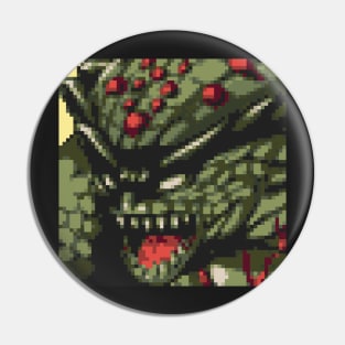 Resident Evil Hunter Pixel Art Pin