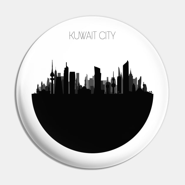 Kuwait City Skyline Pin by inspirowl