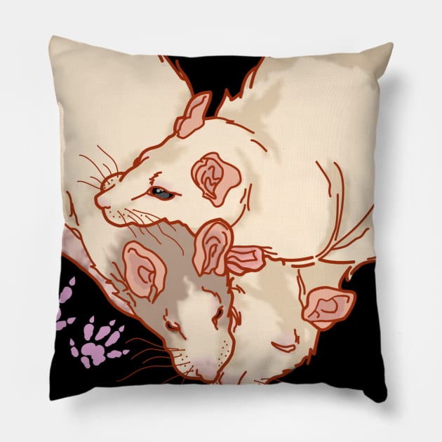 Rat Parent Pillow by MaeMew