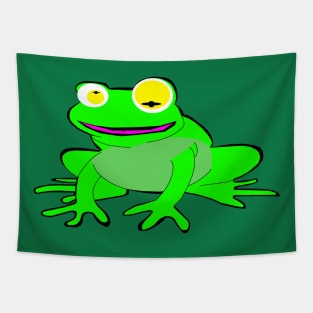 Green frog Tapestry