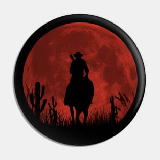 Red moon Pin