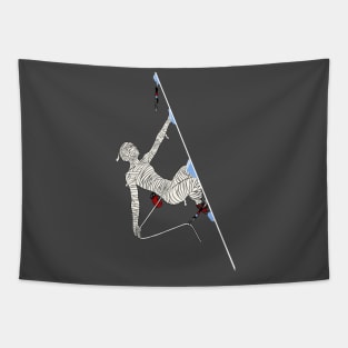 Mummy Lead Climbing Tapestry