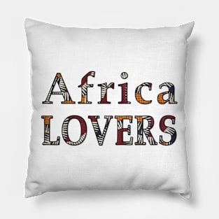 Africa Lovers in wax fabric Pillow