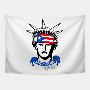 Nuyorican Statue (White) Tapestry