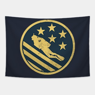 Diver USA Distressed Tapestry