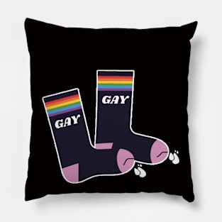 Sock pride month gay yessss noooo uhh ahhhhh! Pillow