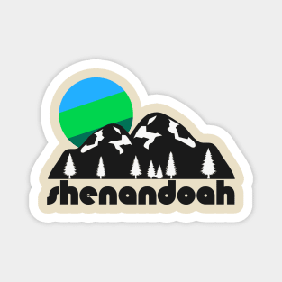 Retro Shenandoah ))(( Tourist Souvenir National Park Design Magnet