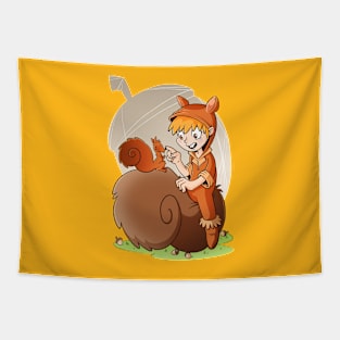 Kid Squirrel Girl Tapestry