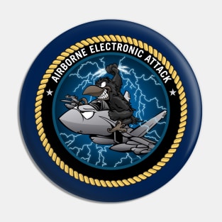 Airborne Electronic Attack Growler Cartoon Pin