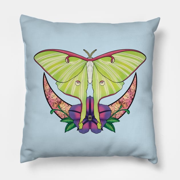 Luna Moth Pillow by rvkhart