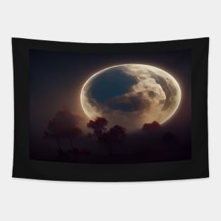 Unwind With The Moon And Relax Into Space Tapestry