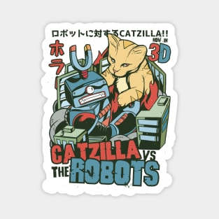 Catzilla v Robots Magnet