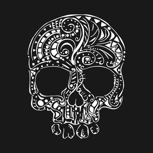 Disover Tribal tattoo style gothic skull - Tribal - T-Shirt