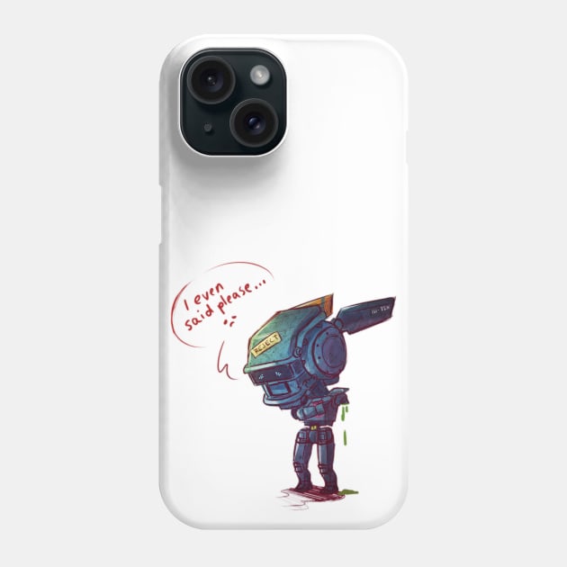 Chappie Says Please Phone Case by Tiffa
