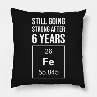 Iron Anniversary 6 years wedding anniversary gifts Pillow