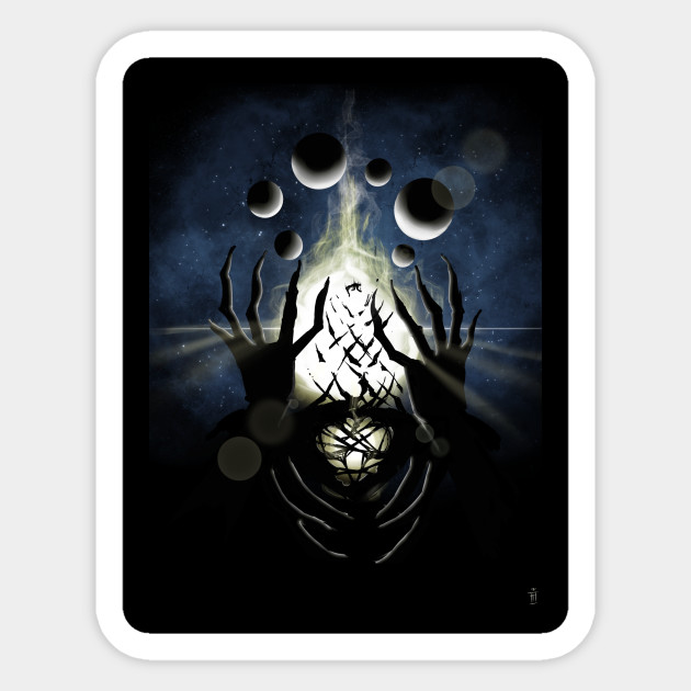 Space Demon - Science Fiction - Sticker