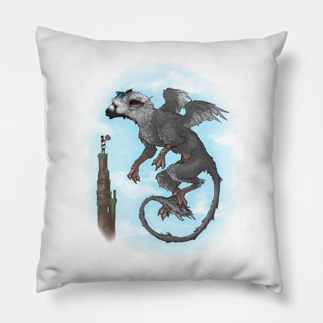 Trico's flight Pillow by Leowyl